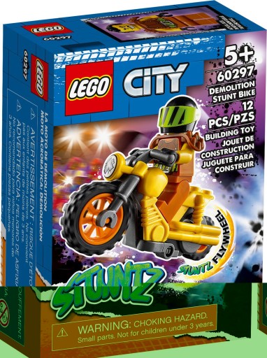 LEGO CITY STUNZ 60297 BÚRANIE MOTORKY NA MOTORKE STUNZ
