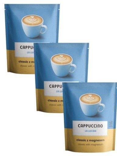 CAPPUCCINO SADA BEZLEPKOVÁ S HORČÍKOM CELIKO 3x100G