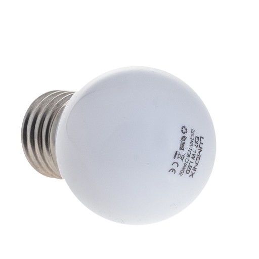 E27 LED guľová žiarovka 1W RGB Farebná dekoratívna