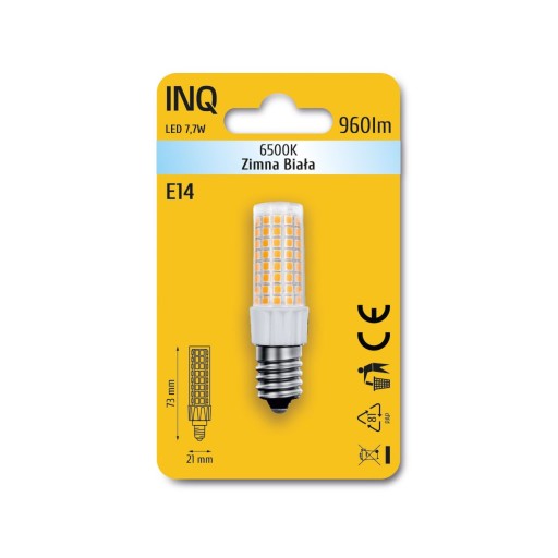 LED DOSKOVÁ ŽIAROVKA DO DIAGNOSTI E14 7,7W 230V 6500K