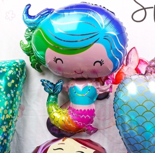 FÓLIOVÝ BALÓN MERMAID ARIEL PARTY dekorácia MERMAID NARODENINY