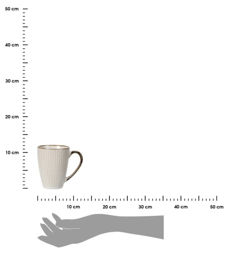 ELEGANTNÝ hrnček na kávu a čaj, keramický, 370 ml