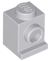 LEGO 1X1 S POTRUBÍM SVETLO SIVÁ Č