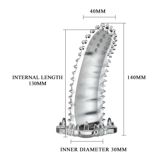 FLEXIBILNÉ KRYTIE PENISU STIMULUJÚCE DISKUSIE