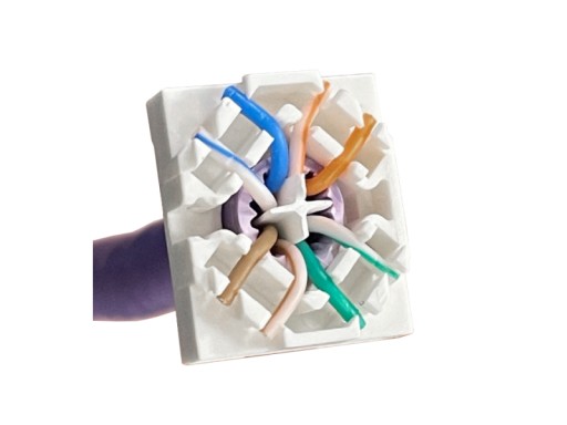 Keystone RJ45 STP kat.6A zásuvka, obrazovka Alantec