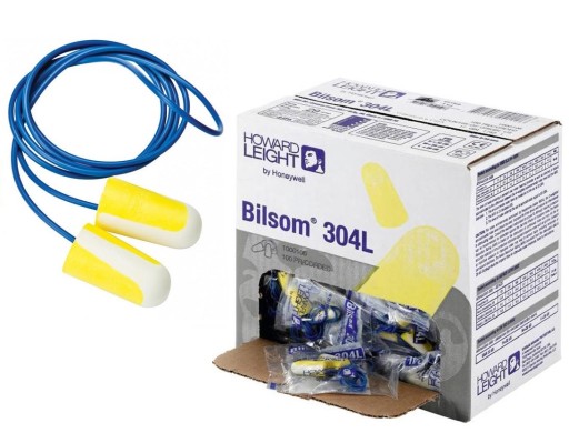 Honeywell BILSOM LEIGHT 304L vkladá protihlukové štuple do uší