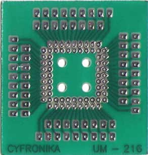 UM-216P Doska pre základňu PLCC-68, 65 x 65 mm
