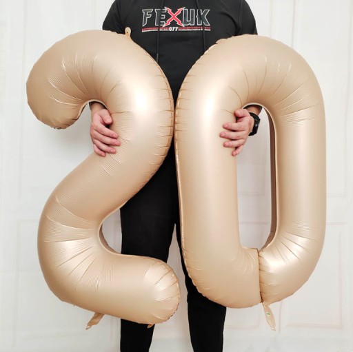 Balón z karamelovej fólie číslo 1 ONE héliový 100cm
