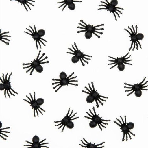 Konfety Halloween Spiders black 10ks dekorácie