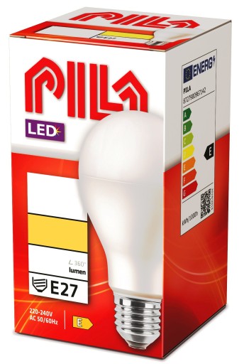 LED žiarovka svetelný zdroj E27 pätica A67 2700K 13W PILA teplá farba