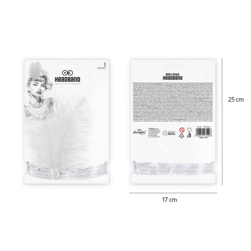 Čelenka z 20. rokov 20. storočia s pierkami, strieborné flitre, rekvizita