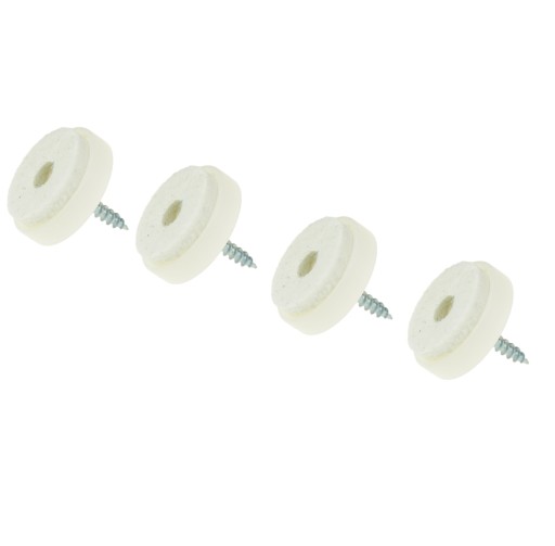4 x klzák skrutkovacia plstená nábytková noha 40 mm