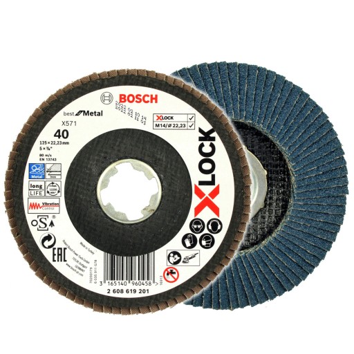 BOSCH KLAPKA DISK 125mm GR.40 X-LOCK NA KOV