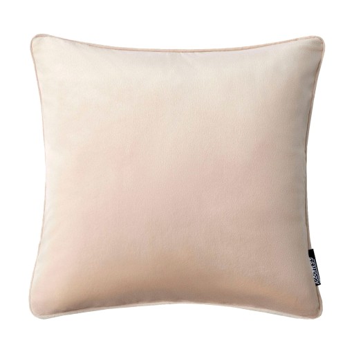 Ozdobná obliečka na vankúšik Jasiek zamatový vankúš 45x45 Lush cream