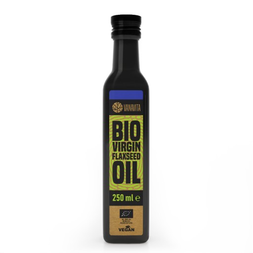 PANENSKÝ OMEGA 3 A 6 BIO ĽANOVÝ OLEJ KVALITNÝ ZA STUDENA LISOVANÝ VanaVita 250 ml