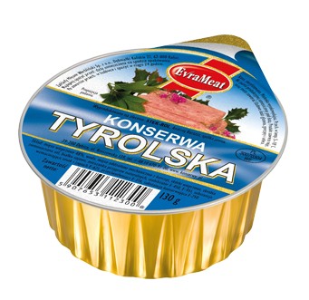 Mäsové konzervy TYROLian survival plechovka 130g