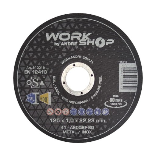 REZNÉ DISKY ANDRE WORKSHOP 41 125X1,0 1 ks