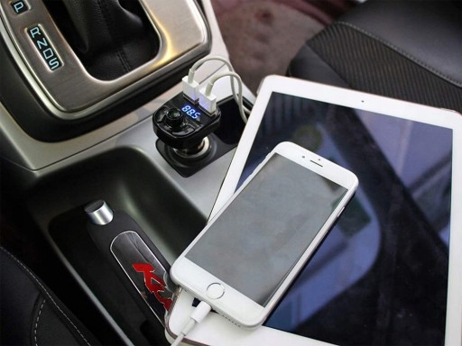 FM VYSIELAČ BLUETOOTH 5.0 NABÍJAČKA 2xUSB 12/24V
