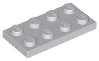 LEGO ELEMENT Tanier 2 x 4 LBG / svetlosivá 3020 4ks NOVINKA