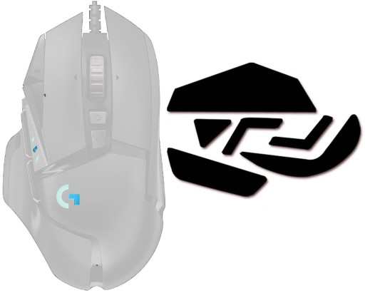 TEFLÓNOVÉ LIŠTY pre LOGITECH G502 HERO PROTEUS