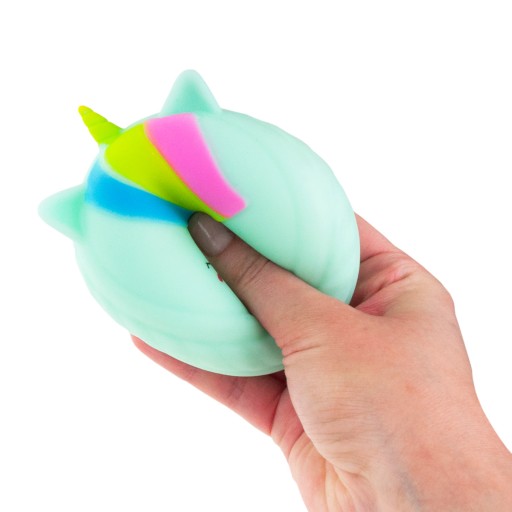 ANTISTRESOVÁ HRAČKA GNIOTEK SQUEEZE HRAČKA RAINBOW UNICORN SENSORY SQUISHY