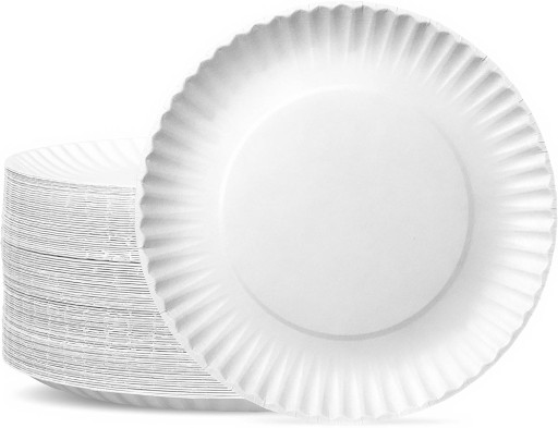 PAPIEROVÉ TANIERE BIELE DEZERTNÉ TANIERE JEDNORÁZOVÉ EKO 15cm 100 ks
