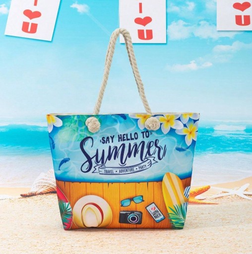 PLÁŽOVÁ TAŠKA S RÚČKOU, Zips, SHOPPER, PLÁŽOVÁ TAŠKA, PIKNIKOVÝ MIX