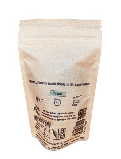Milk Oolong ULUNG sypaný mliečny čaj LEOTEA lahodný krémový Milky