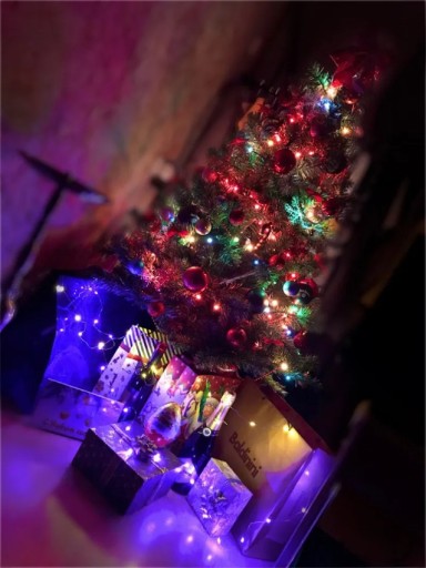KOROK NA FĽAŠU 20 LED Drôtené Svietidlá Osvetlenie na vianočný stromček RGB Multicolor 124