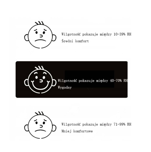 TERMOMETRICKÝ TEPLOMER S HYGROMEROM SMILE VLHKOSŤ VZDUCHU