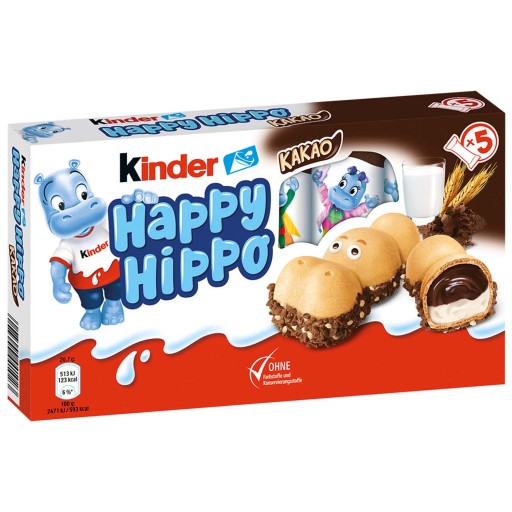 Kinder Happy Hippo Bars z Nemecka