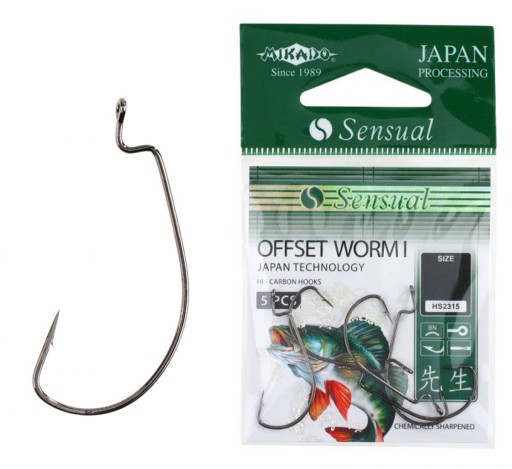 Háčiky Mikado Sensual Offset Worm I 5/0 BN