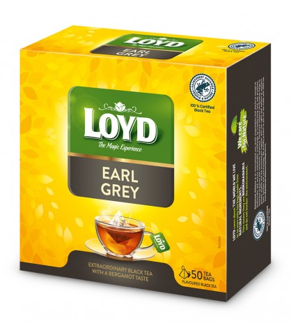 Loyd Earl Grey čierny čaj v pyramídach 50 ks