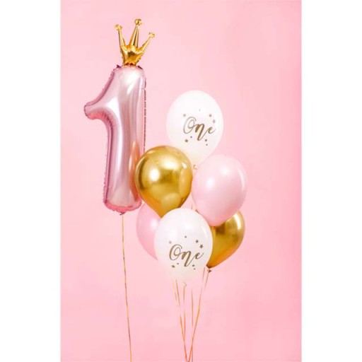 Farebné BALOONS ONE oslávenkyňa 6 ks.