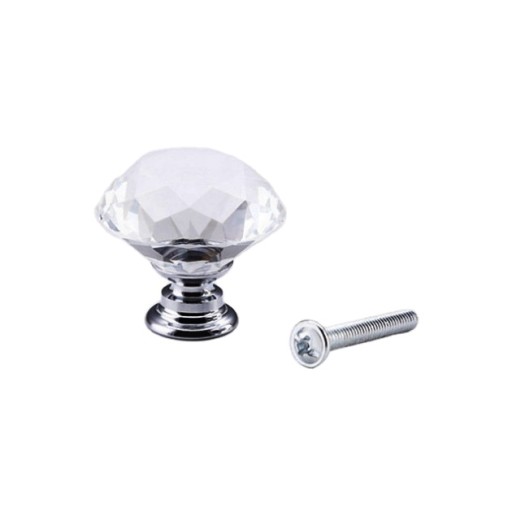 KRIŠTÁĽOVÁ NÁBYTKOVÁ KĽÚČKA rukoväť 30mm CRYSTAL Glamour rukoväť