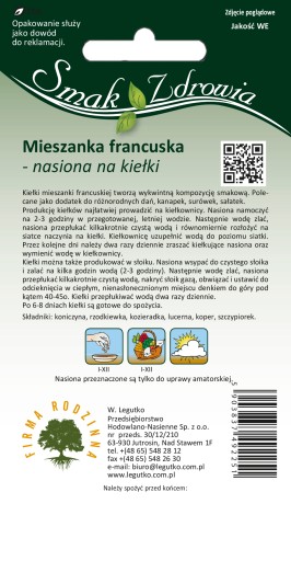 SEMIENKA NA NAKLÍČENIE FRANCÚZSKY MIX 20G