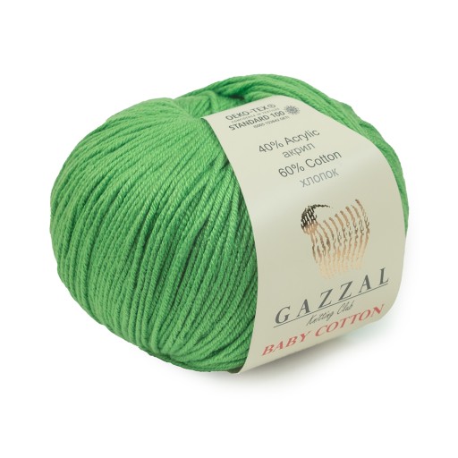 50g Gazzal Baby Cotton 3448 zelená
