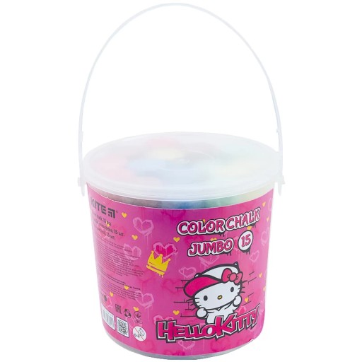 Farebná chodníková krieda na školskú tabuľu, 15 kusov, Kite Hello Kitty