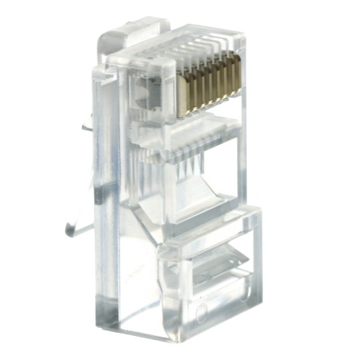 Zástrčka RJ45 8P8C, modrý kryt, 10 kusov