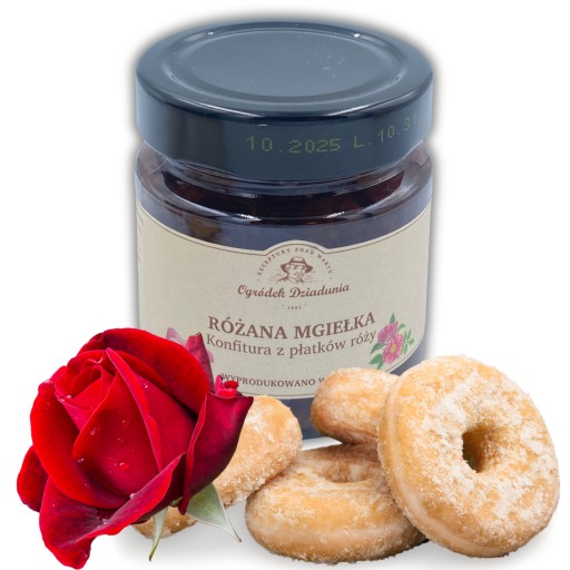 DŽEM Z RUŽOVÝCH DONUTS NATURAL PREMIUM vločky 240g