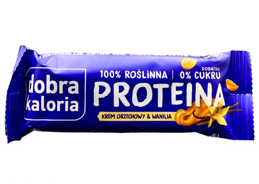 Dobrá kalorická proteínová tyčinka s vanilkovým orechom