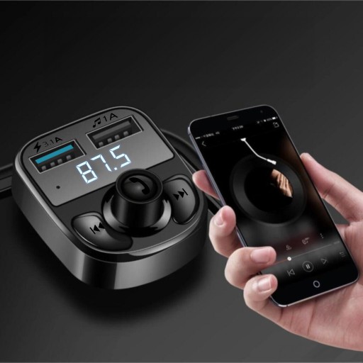 BLUETOOTH FM VYSIELAČ MP3 NABÍJAČKA PREHRÁVAČ BT AUDIO VYSIELAČ