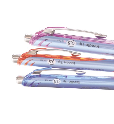 Automatické červené 0,5 mm guľôčkové pero Energel BLN75 Pentel