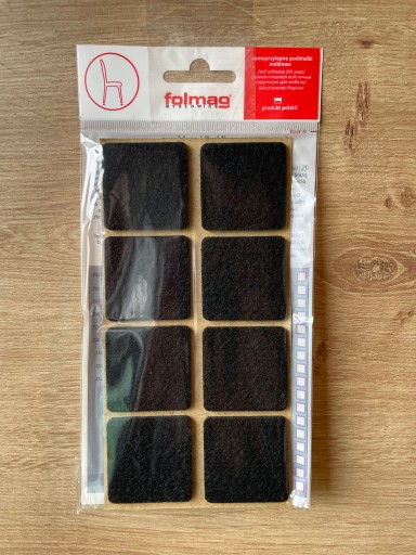 Samolepiaca plstená podložka 38x38mm 8 ks