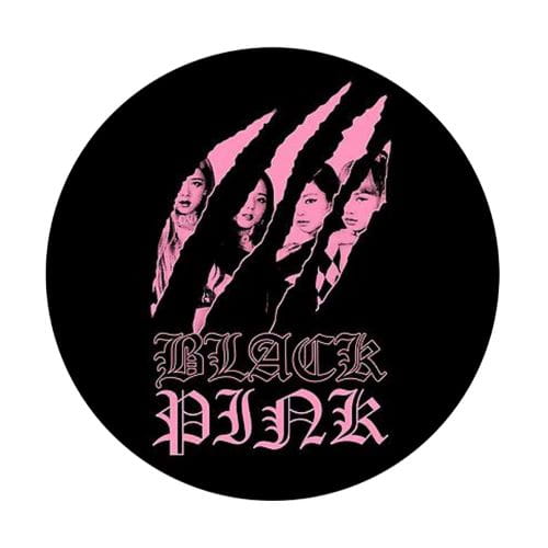 Blackpink K-pop špendlík 58mm, darček pre čierny ružový vejár