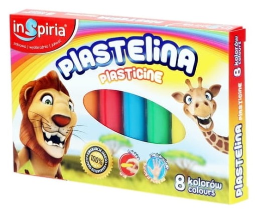 INSPIRIA PLASTICINE 8 FARBY 3804 SCHÉMA