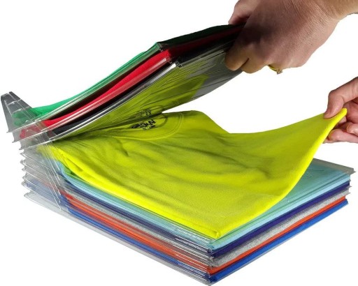 Súprava organizéra na tričká na uloženie tričiek, 10 ks