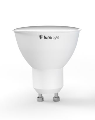 GU10 červená LED žiarovka 230V LL3777 LumiLight