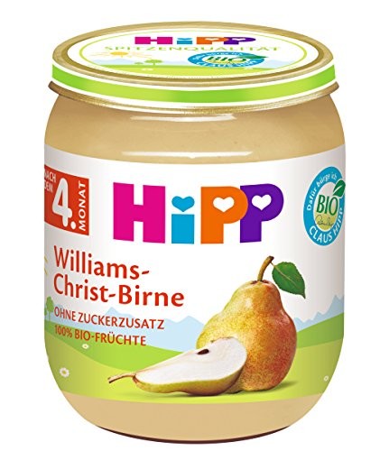 HIPP BIO Willams Christ Hruška ovocné pyré 100% 125g 5m