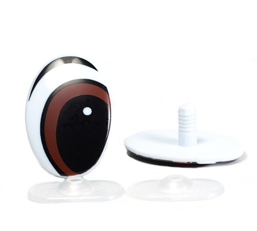 EYES BROWN ELIPSE MESH 48x33mm - SCOGS